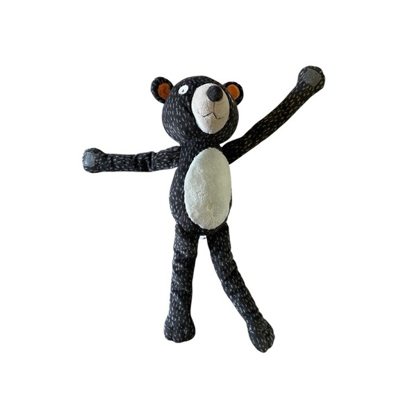 Pillowfort Gray Spotted Bear Long Legs Arms Orange Ears Plush Target Circo 2015 - Picture 1 of 6